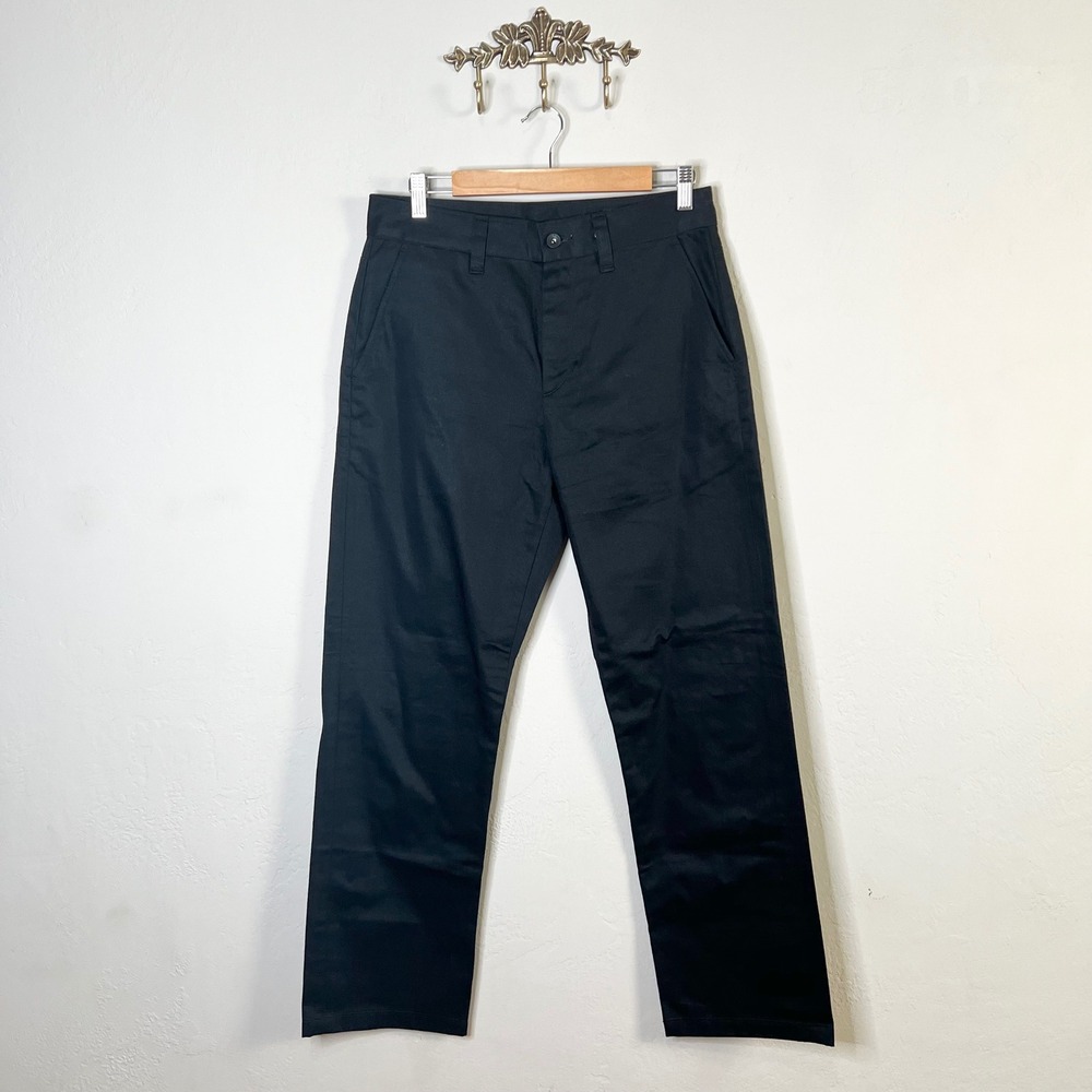 Rag & Bone Haydon Chino Mens 30 Black Slim Straight Cotton‎ Twill Pants NEW